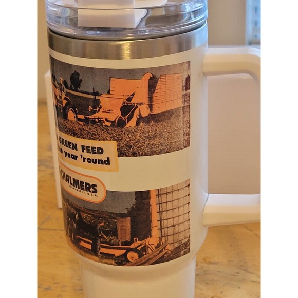 40 Ounce Tumbler Allis Chalmers Green Feed Stainless Steel - Picture 3 of 3